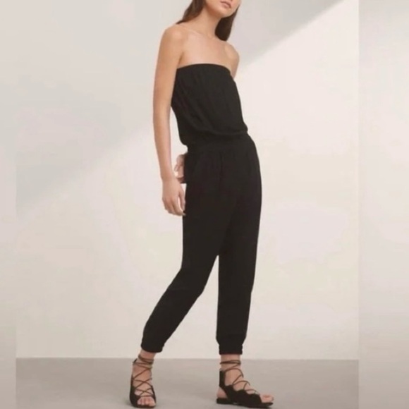 Aritzia Talula Romper Strapless Black Size S - Picture 1 of 5